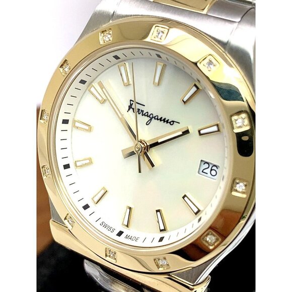 Salvatore Ferragamo Accessories - Salvatore Ferragamo Women's Watch SFDI00318 Swiss Quartz Mother of Pearl Dial